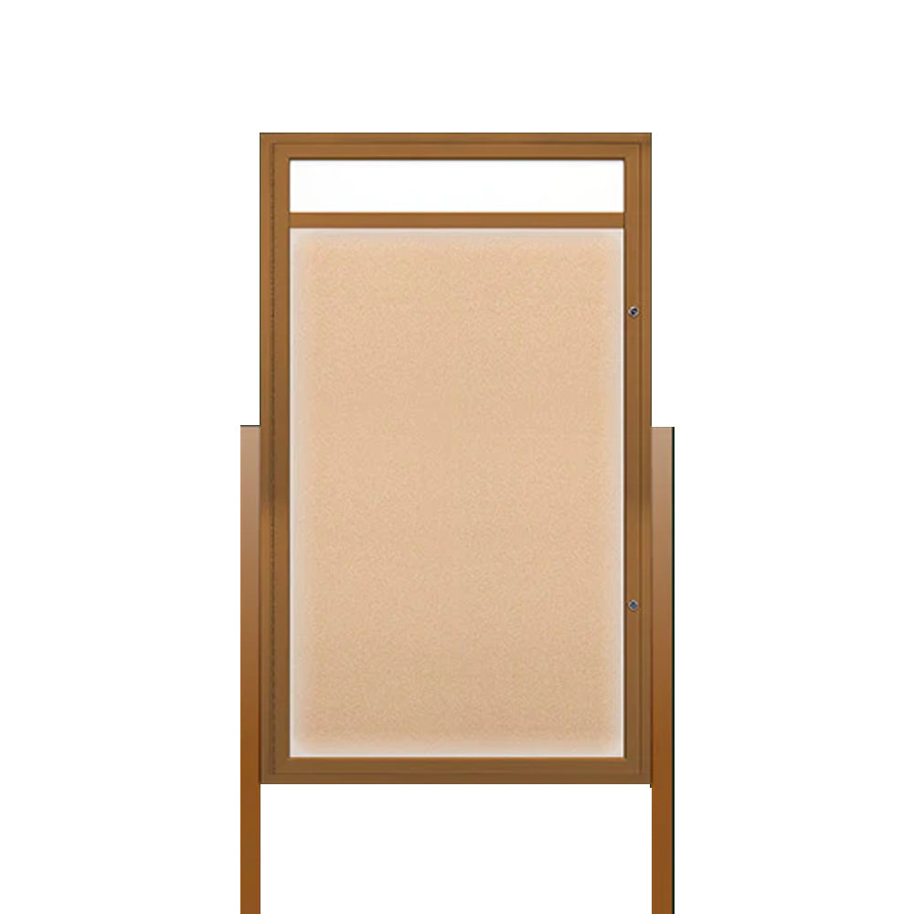 XL Outdoor Bulletin Board Display Cases + Posts + Header + Ships Free ...