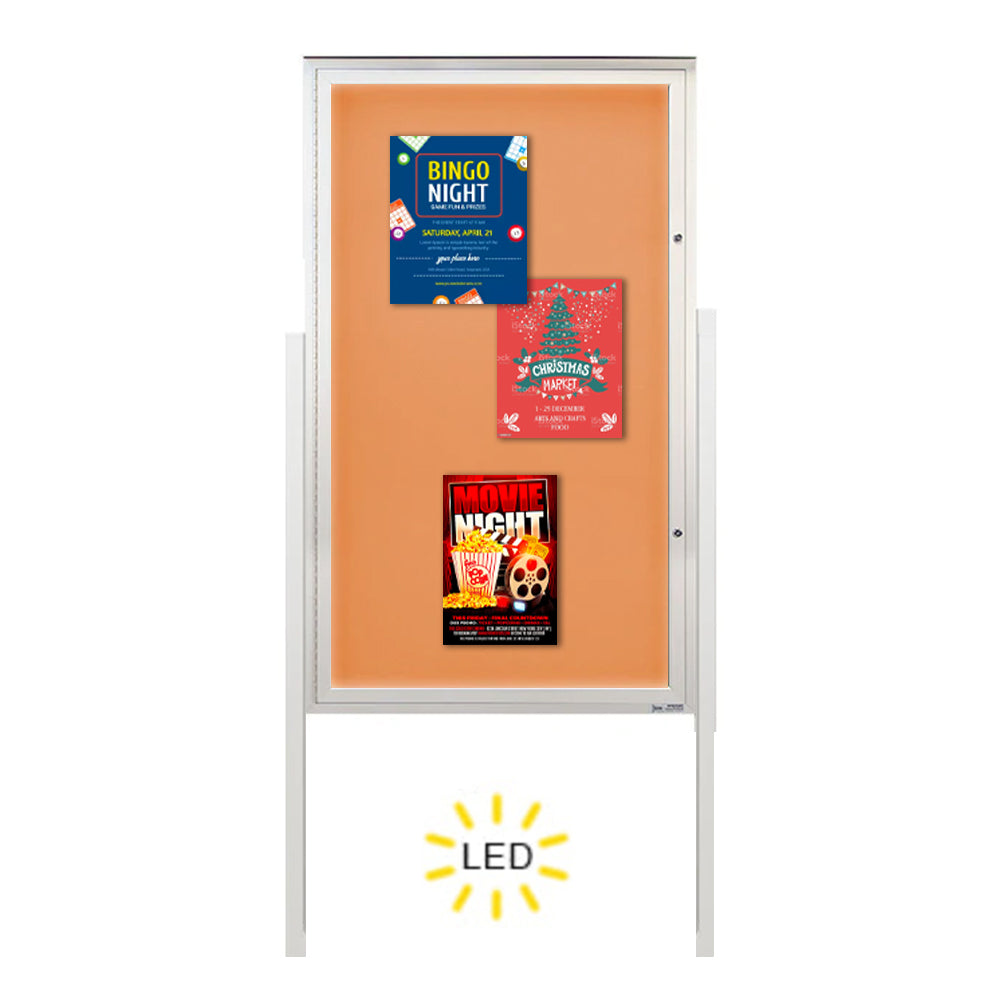 Standing Extreme WeatherPlus XL Outdoor Poster Cases LED Light ...
