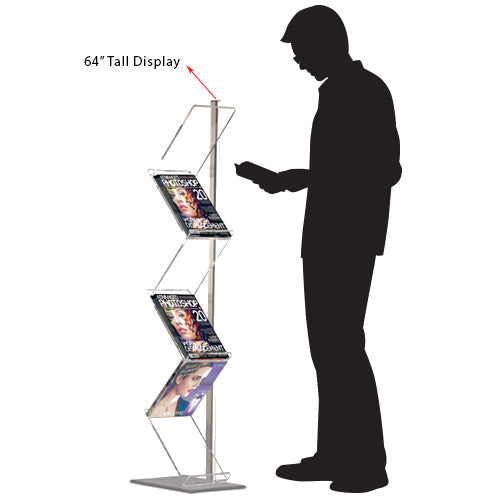 Display reaches a comfortable medium hieght of 5 foot 2 inches for all tall and short customers.