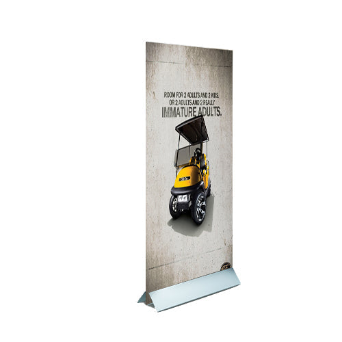 24" WIDE MODERN MOUNT POSTER DISPLAY (SHOWN in SILVER)