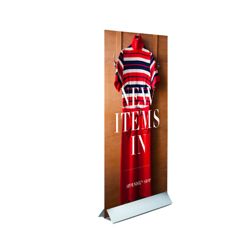 48" WIDE MODERN MOUNT POSTER DISPLAY (SHOWN in SILVER)
