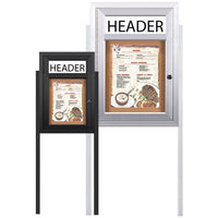 MENU CASE SHOWN: 8.5 x 11 SINGLE MENU | AVAILABLE IN SILVER, BLACK, DARK BRONZE & GOLD