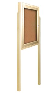 Outdoor Menu Display Cases with Lights and Leg Posts | 8.5x11 Menus ...