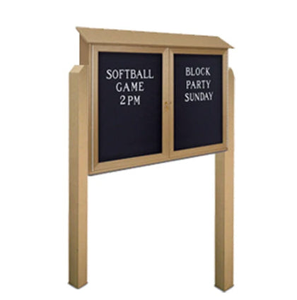 18 x 18 Outdoor MINI Message Center + Cork Board Enclosed Wall Mount –  OutdoorDisplayCases