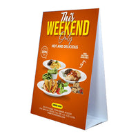 Value Line Pyramid A-Frame Sign | 24" x 36" Double-Sided Sign Board with Your Graphic Printed Free