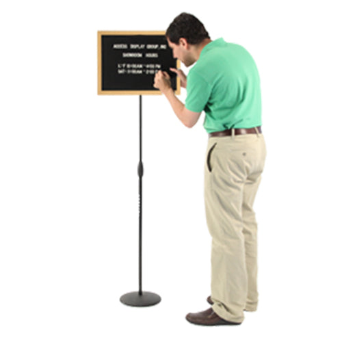 Telescoping Wood Framed Letterboard 20 x 15 Sign Stand