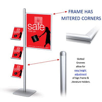 POSTO-STANDS™ Quick Change Offset Slide-in Frame (for 22x28 Posters)