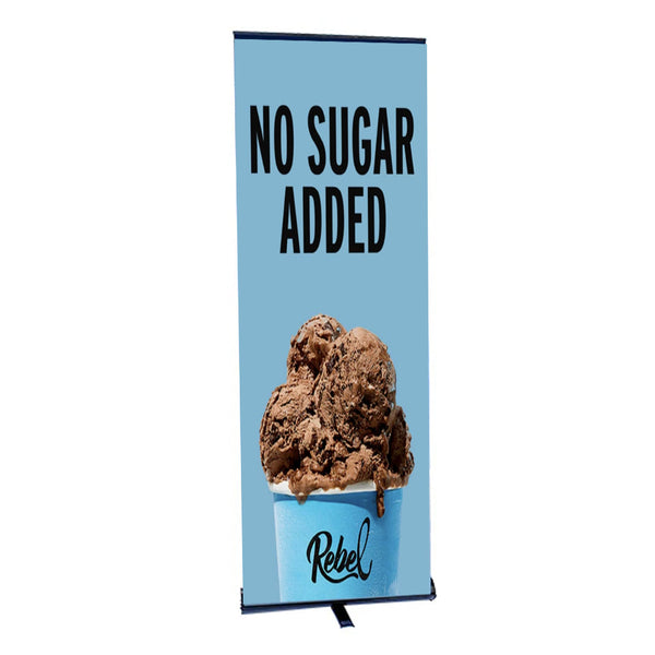 ZENITH Retractable Banner Stand | 23.5" Wide  Banner | Single Sided Adjustable Bannerstand