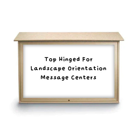 Top Hinged for Landscape Orientation Message Centers