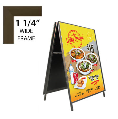 A-Frame 17x22 Sign Holder | Snap Frame 1 1/4" Wide