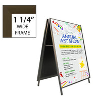 A-Frame 27x40 Sign Holder | Snap Frame 1 1/4" Wide