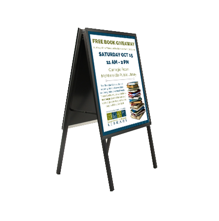 A-Frame 20x20 Sign Holder | Security Snap Frame 1 1/4