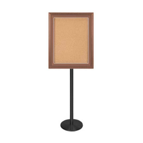 Designer Wood Bulletin Board SwingStands | Single Sided Display Case