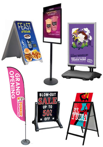 Euro-Style Literature POSTO-STAND™ 8.5 x 11 Snap Frame with 4 Clear  Literature Holders – FloorStands
