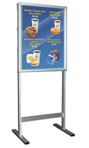 Snap Open Display Floor Stand (2-Sided Design) for 22x28 Posters