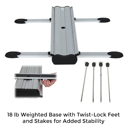 STRIKE Outdoor Retractable Banner Stand | 33.5