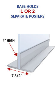 T Mount Floorstand Base Display (60" Wide)