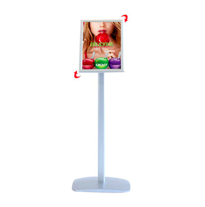 Adjustable Floor Stand with Rotating & Tilting Sign Frame for 18” x 22”  Menus, Posters and Signs