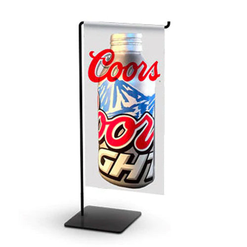 Wire Countertop Banner Stand Sign Holder Display Holds 9"x 19" Banner with Steel BaseWire Countertop Banner Stand Sign Holder Display Holds 9"x 19" Banner with Steel Base