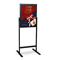 36 x 48 Wall Mount Poster Frame with Hinged Edging For Loading Signage  Through the Front, Snap-Open Sign Holder Mounts Vertically or Horizontally  
