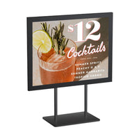 8 1/2 x 11 Countertop Display Frame Stand | Advertising and Promotinal Slide-In Sign Holder for Flat Surfaces