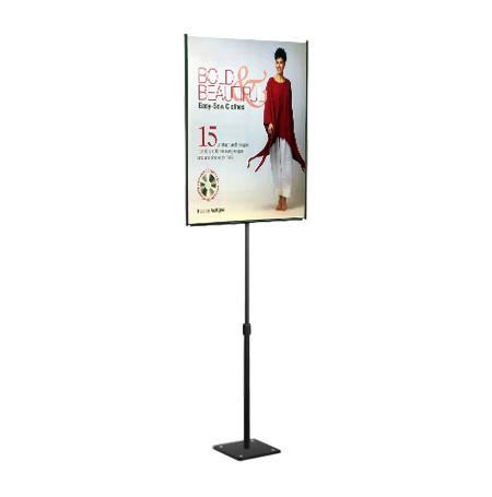 8 1/2 x 11 Lightweight Countertop Pedestal Displays - Adjustable Height Stand (Double Sided)