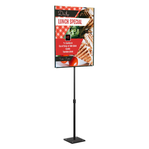 11 x 14 Lightweight Countertop Pedestal Display Stand - Adjustable Height - Double-Sided