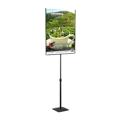 11 x 17 Lightweight Countertop Pedestal Displays - Adjustable Height Stand (Single Sided)