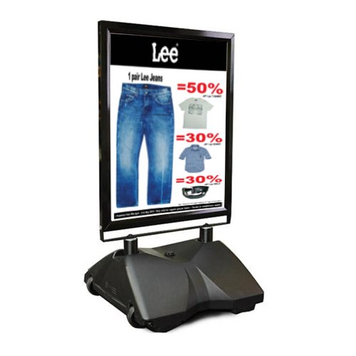 Top Loading Outdoor Wind Proof Curb Sign Stand for 22x28 Posters ...