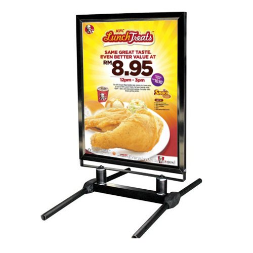 22x28 Outdoor Windproof Curb Sign Stand Flexes to Strong Wind