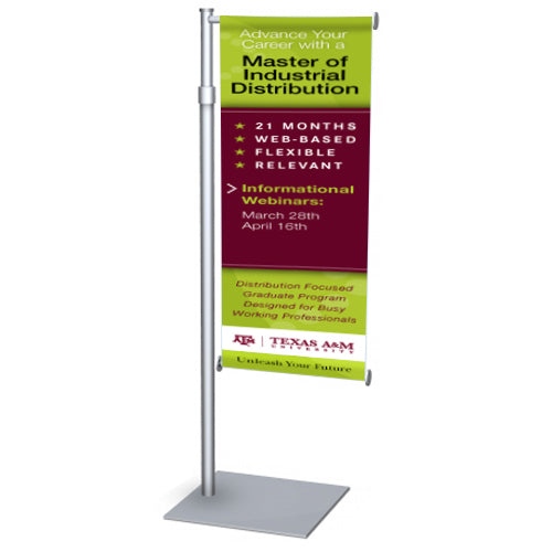 12" WIDE VERTICAL BANNER STAND COUNTER TOP DISPLAY (SINGLE POSTERS)