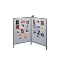 Vinyl Tackboard Floor Exhibit Displays | 3 Panel Set