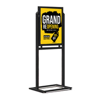 Weatherproof Free Standing, Heavyweight Outdoor Champ Sign Holder 22x28 with Steel Base