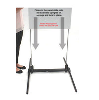 Wind Proof Outdoor Panel Curb Sign Stand Sign Holder for 28x44 and 36x55 Graphic Board Sizes