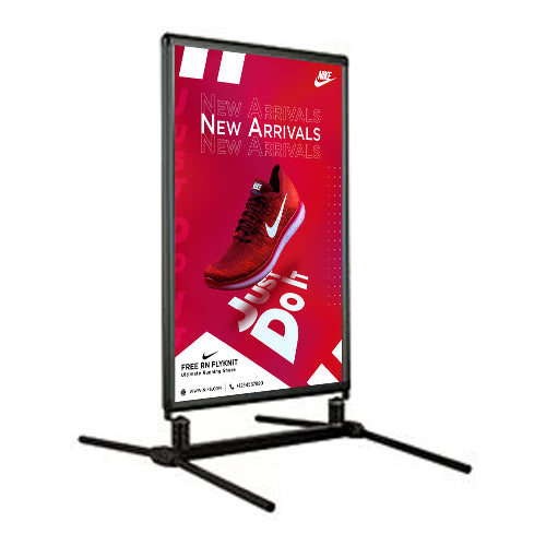 Windproof Oudoor Snap Frame Sidewalk Sign Holder for 28x44 Posters