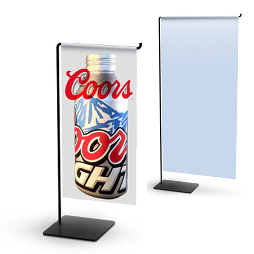 Wire CounterTop BannerStand Display Holds Poster Insert 6" x 19" Thick 
