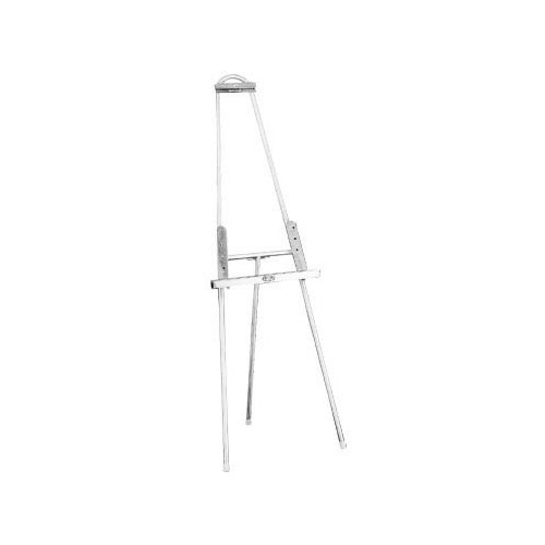 Adjustable SOLID Polished Stainless Steel Easel Stand | 24" Wide x 66.5" High x 20" Deep