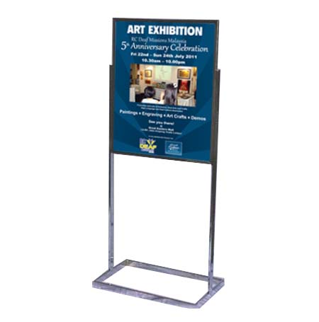 Heavy Duty Economy Sign Holder with Tubular Base for 22x28 posters