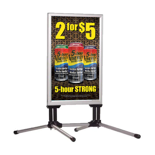 STREET MASTER 24x36 Pavement Wind Snap Frame Sign Stand - Flex Springs ...