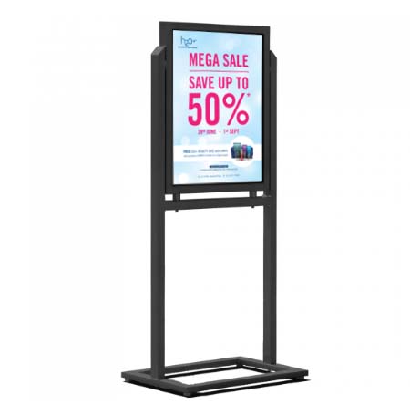 Outdoor Weather Warrior Sign Holder Stand 22x28 | Super Heavy-Duty for Posters and Signs