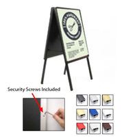 A-Frame 20x24 Sign Holder | with SECURITY SCREWS on Snap Frame 1 1/4" Wide