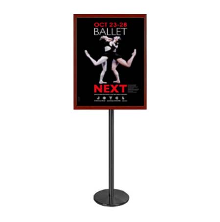 Wood Poster Stand | Swing Open Easy Change SwingStand Poster Display ...