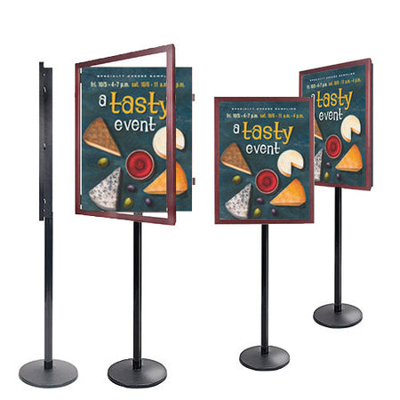 Wood Poster Stand | Swing Open Easy Change SwingStand Poster