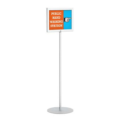 Quartet Designer Sign Stand, 59, Freestanding, 11 x 17 Frame, Signage