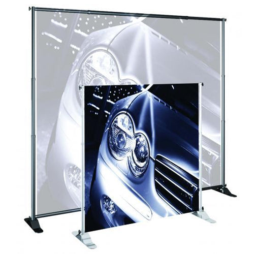 LARGE FORMAT BANNER STAND (WIDTH ADJUSTS 52" to 96") (HEIGHT (24" to 42")