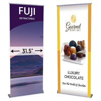 FUJI 31.5" Wide Retractable Banner Stands | Single Sided