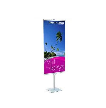 ULTRA VALUE Poster Grip Snap-On Banner Stand 24" Wide Telescopic up to 96"